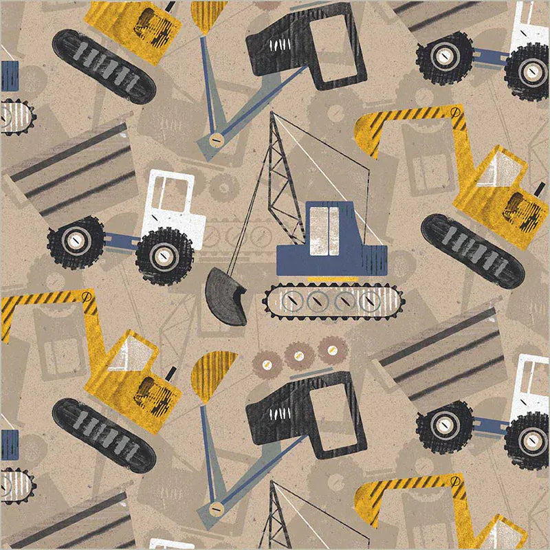 Default Construction Site in Cement - Diggers & Dozers