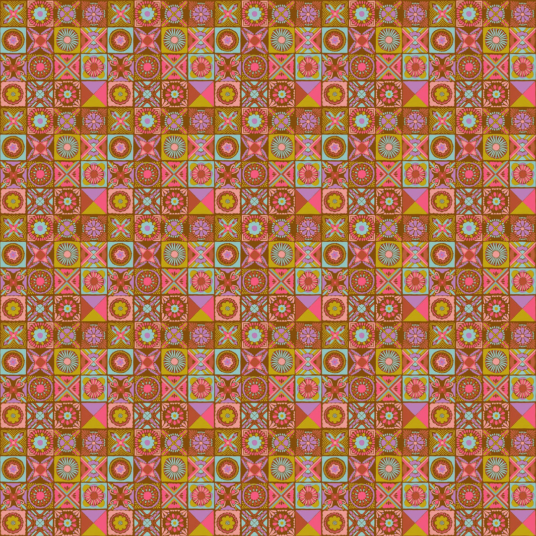 Default Cottage Kitchen in Rust - Rhapsody - Anna Maria Textiles