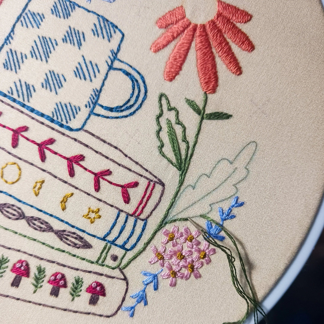 Default Cozyblue DIY Embroidery Kit - Book Nook