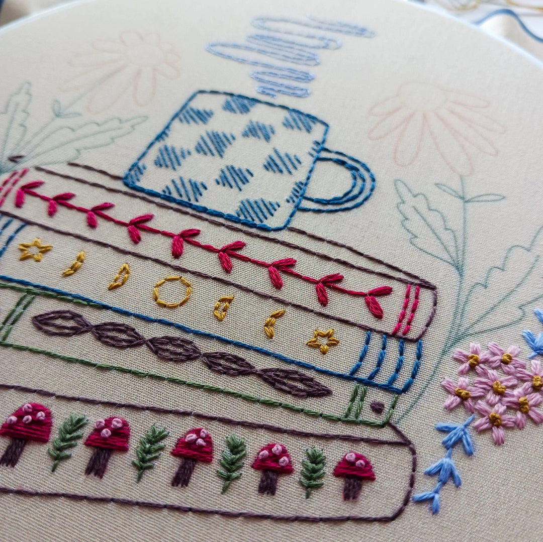 Default Cozyblue DIY Embroidery Kit - Book Nook