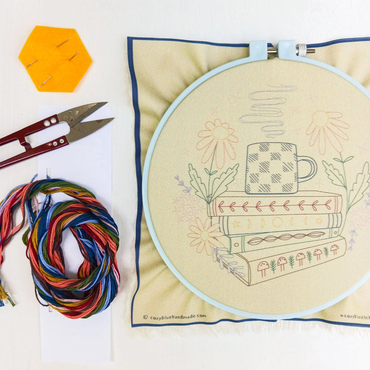 Default Cozyblue DIY Embroidery Kit - Book Nook