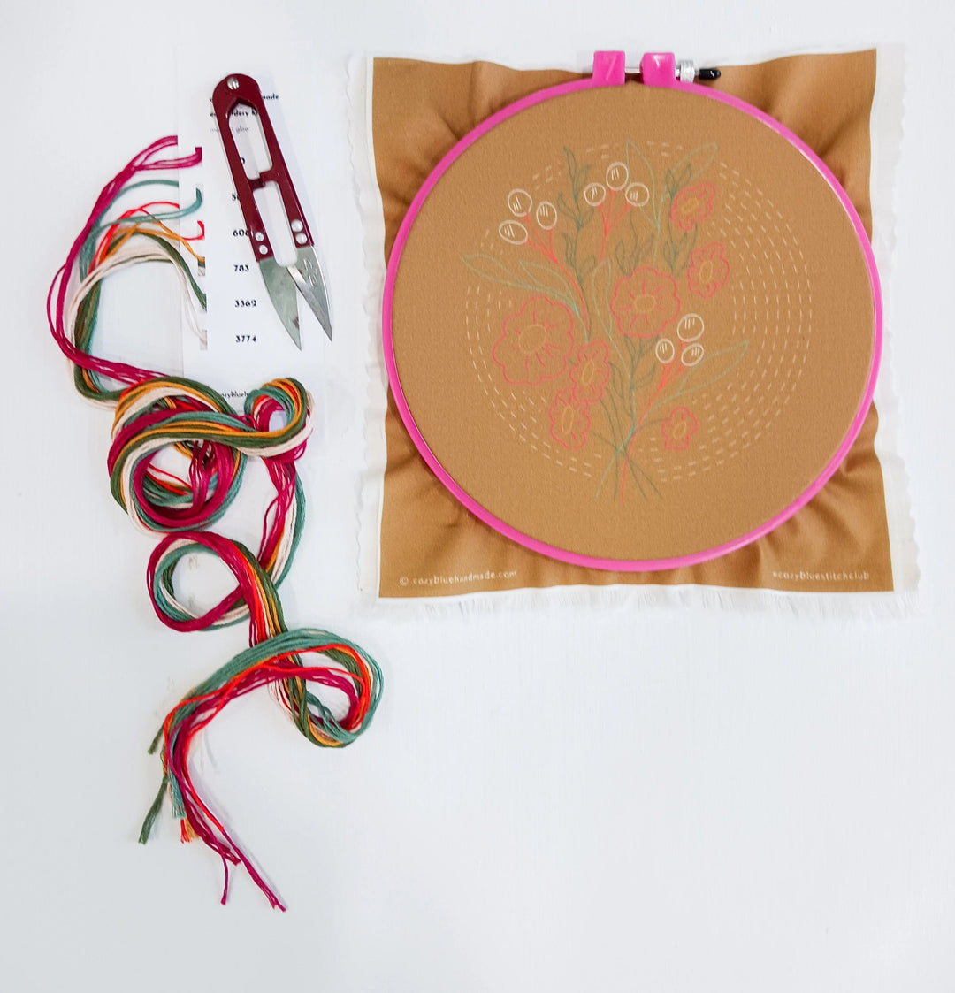 Default Cozyblue DIY Embroidery Kit - Morning Glow