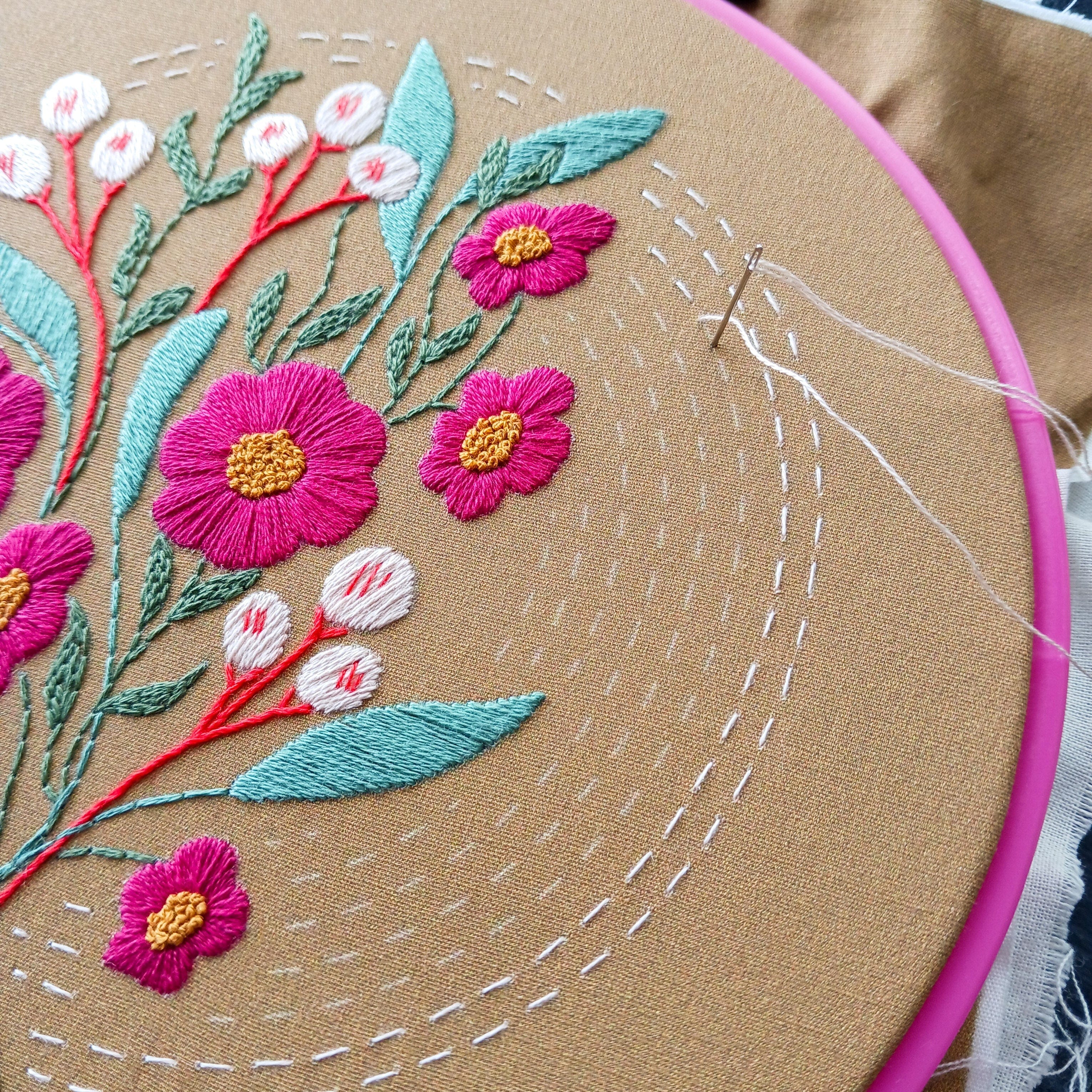 Cozyblue DIY Embroidery Kit - Morning Glow – Fiddlehead Artisan Supply