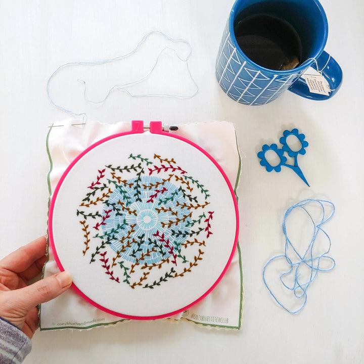 Default Cozyblue DIY Embroidery Kit  Sky Song
