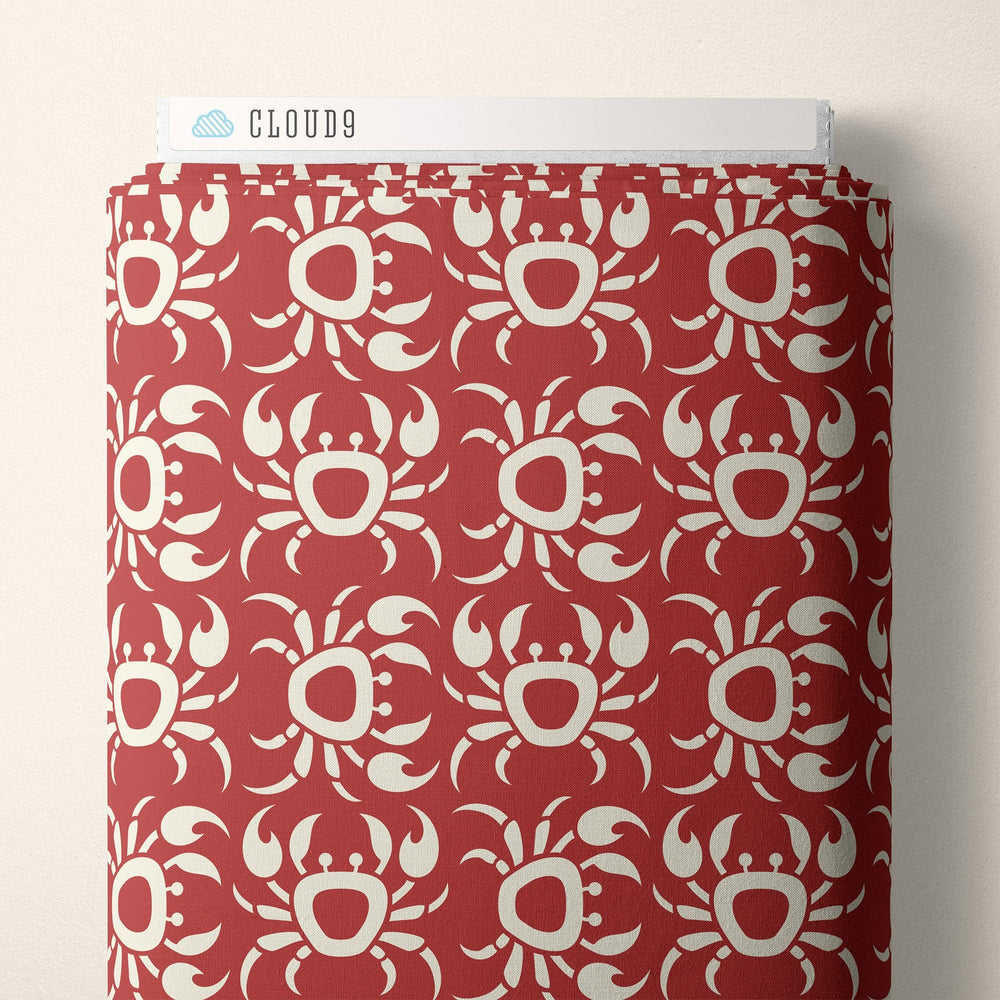Default Crabs in Red - Ocean Motion CANVAS - Cloud9 Fabrics