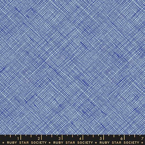 Default Crosshatch in Lapis - Memento - Carolyn Friedlander