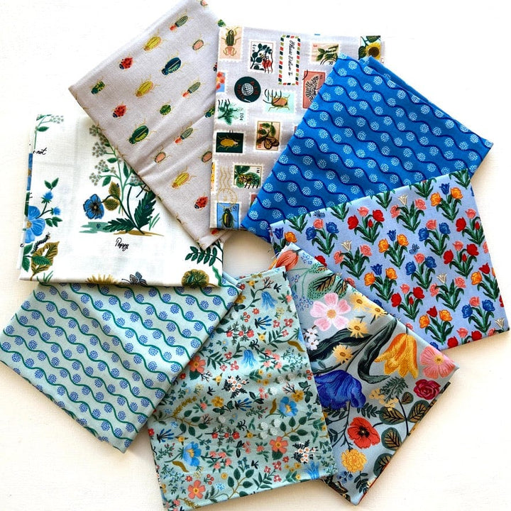 Default Curio Blue Bundle - 8 FQs - Rifle Paper Co