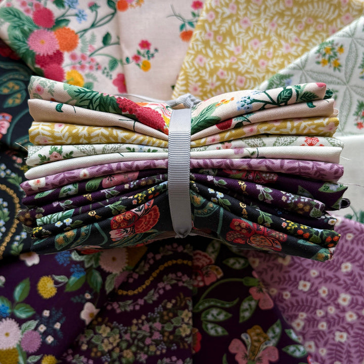 Default Dahlia Fat Quarter Bundle in Pink & Purple - 11 FQs - Rifle Paper Co.