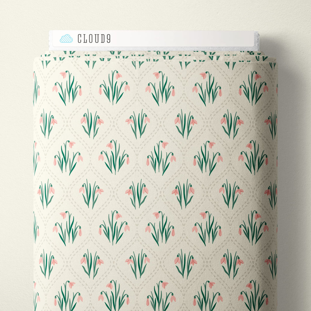 Default Dancing Snowdrops in Almond - Wildwood - CLOUD 9