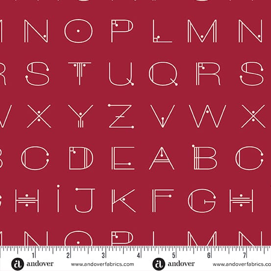 Default Deco Letters in Crimson - Scrawl - Giucy Giuce