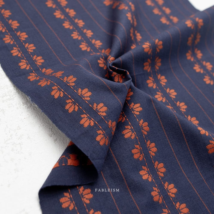 Default Deco Stripe in Navy/Spice - Fine & Dandy - Fableism