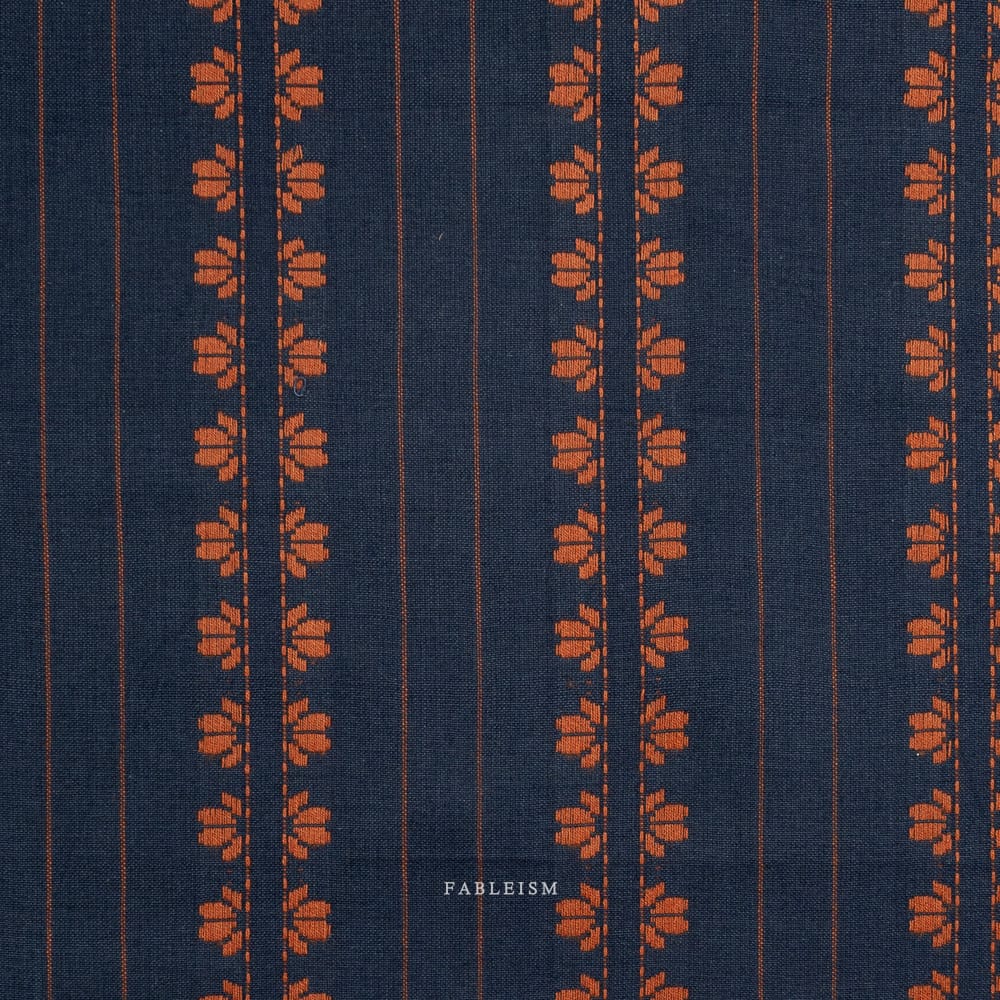 Default Deco Stripe in Navy/Spice - Fine & Dandy - Fableism