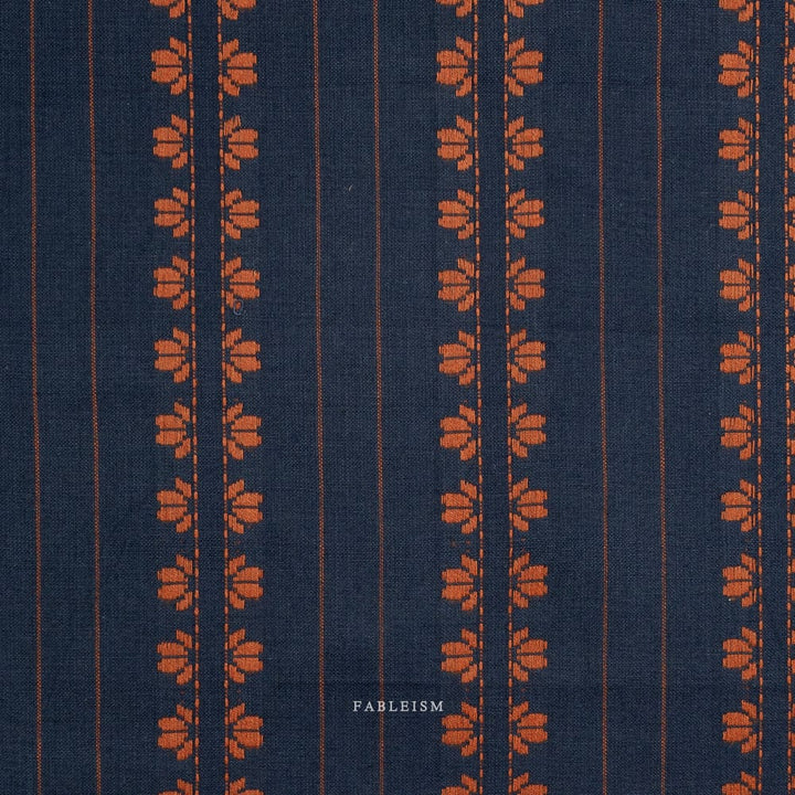 Default Deco Stripe in Navy/Spice - Fine & Dandy - Fableism