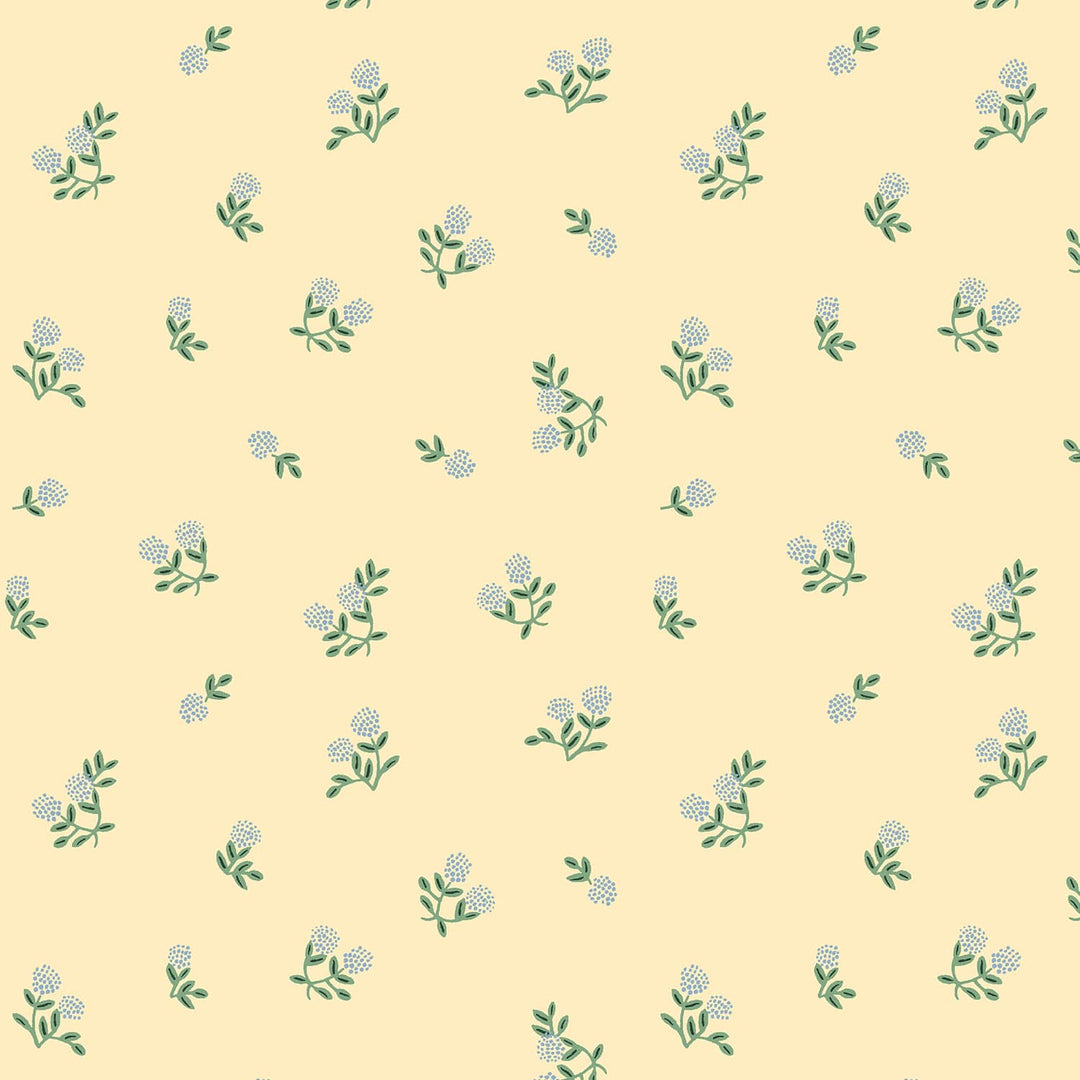 Default Ditsy Hydrangea in Butter - Home Sweet Home - Rifle Paper Co.