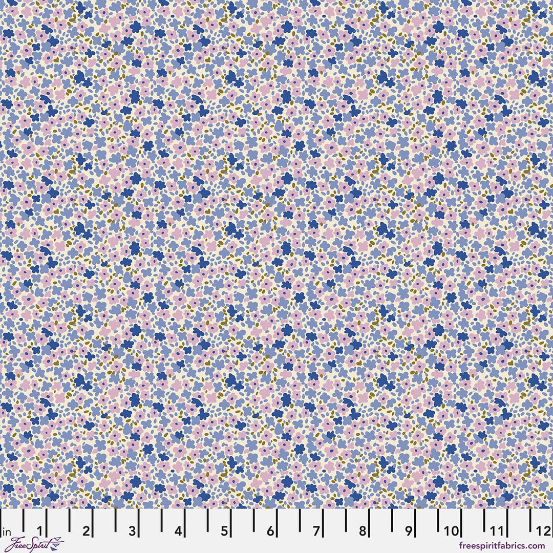 Default Ditsy in Periwinkle - Petite Prints - August Ellery
