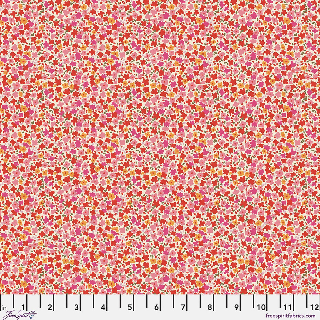 Default Ditsy in Rosehip - Petite Prints - August Ellery