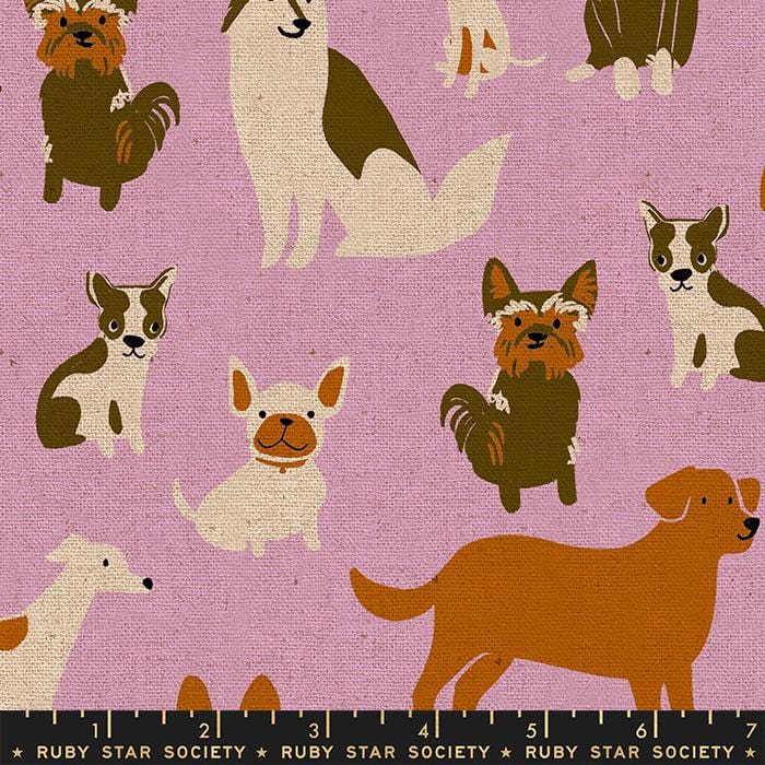 Default Dog Medley in Macaron CANVAS - Dog Park - RSS