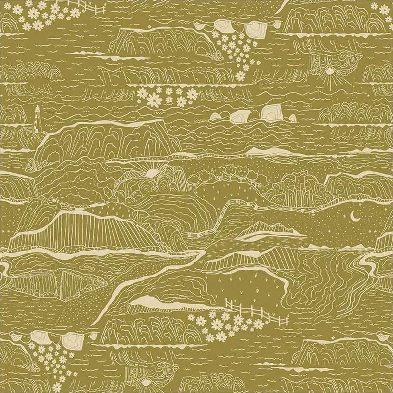 Default Driftline in Olive - Rocky Coast - Cassandra Zaniboni