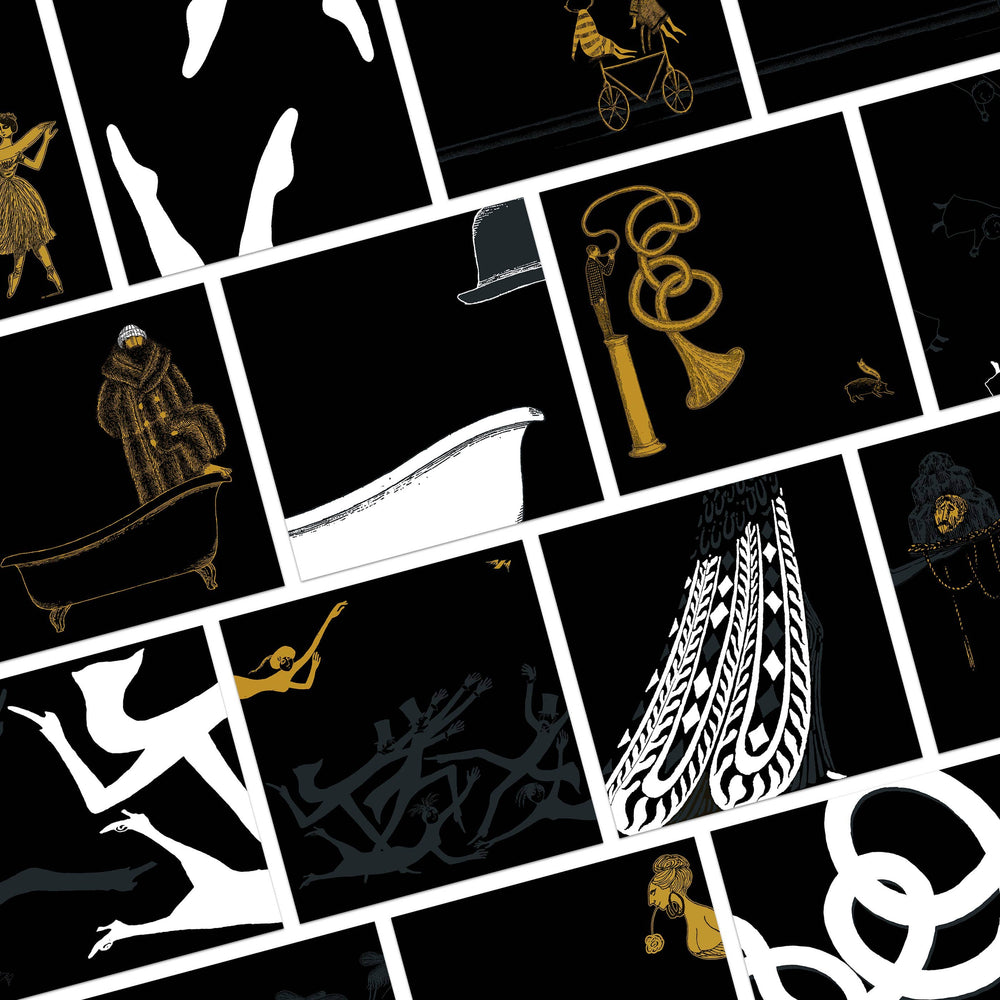 Edward Gorey Curiosities - Origami Paper