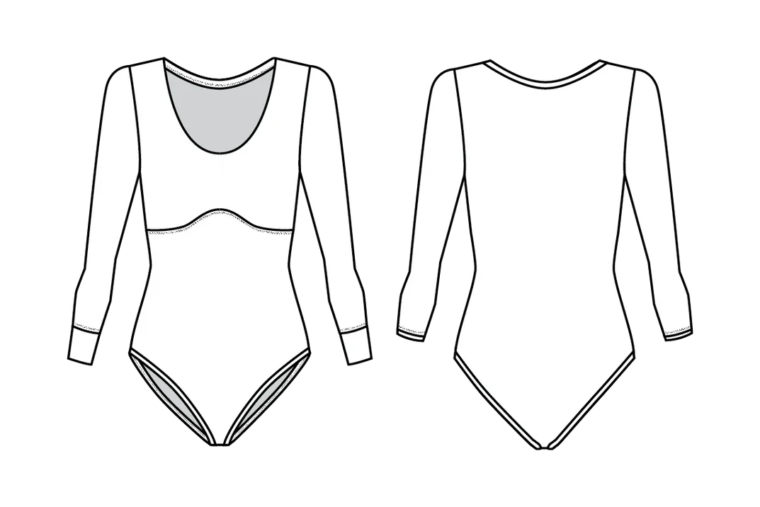 Default Elysian Bodysuit - Friday Pattern Company - Sizes XS-7X