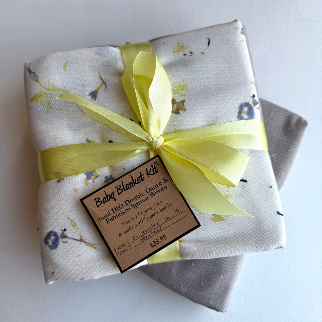 Default Encounter in B ORGANIC + Heather- Baby Blanket Kit