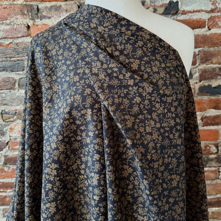 Default English Garden in Midnight - Japanses Pinwale Corduroy