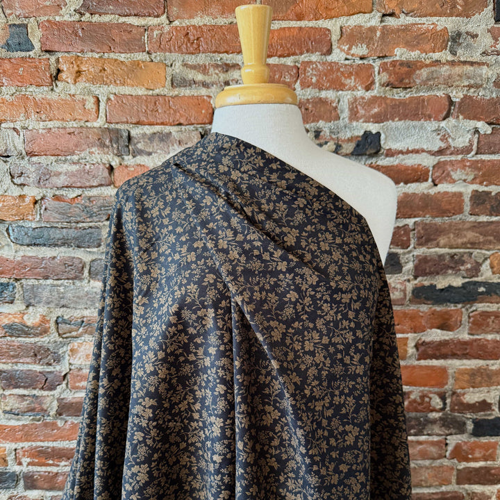 Default English Garden in Midnight - Japanses Pinwale Corduroy