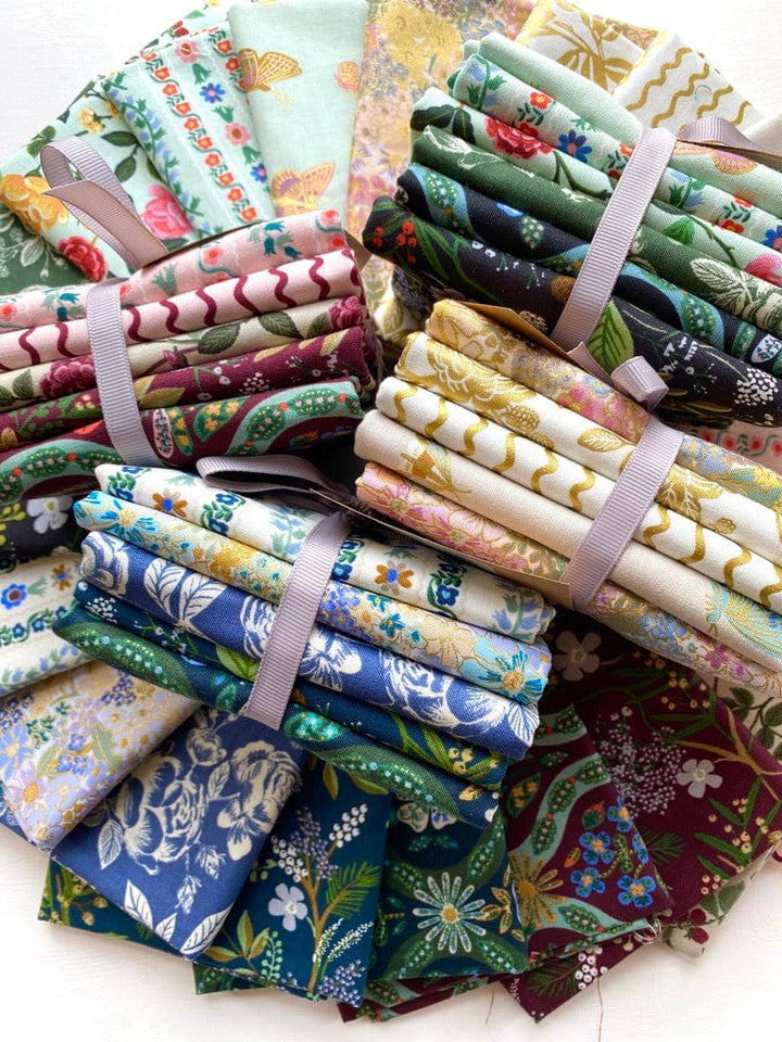 Default English Rose FQ Bundle in Blue - 5 FQs - Rifle Paper Co.