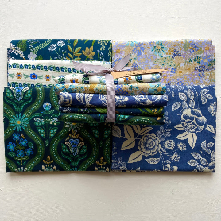 Default English Rose FQ Bundle in Blue - 5 FQs - Rifle Paper Co.
