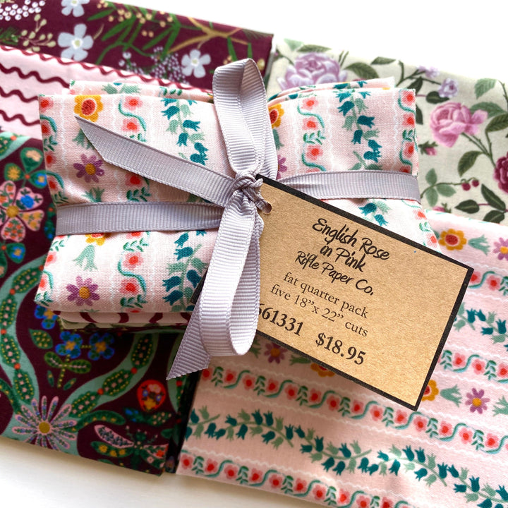 Default English Rose FQ Bundle in Pink - 5 FQs - Rifle Paper Co.