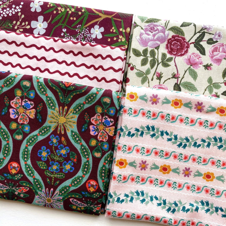 Default English Rose FQ Bundle in Pink - 5 FQs - Rifle Paper Co.