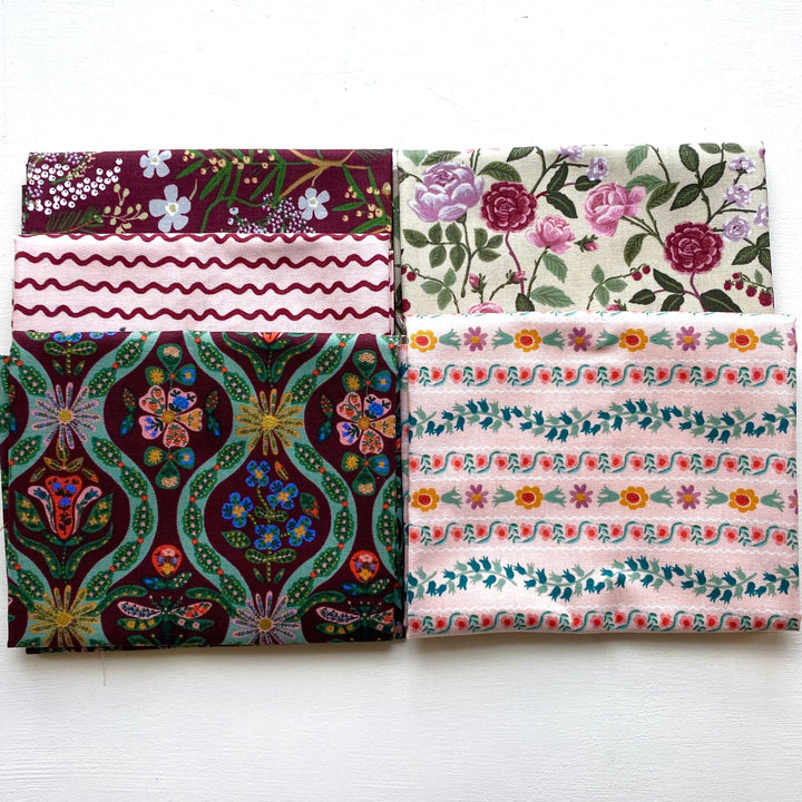 Default English Rose FQ Bundle in Pink - 5 FQs - Rifle Paper Co.