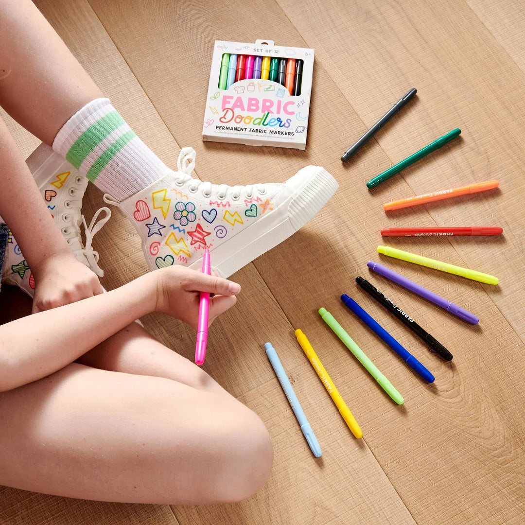 Default Fabric Doodlers Markers - Set of 12 - by Ooly