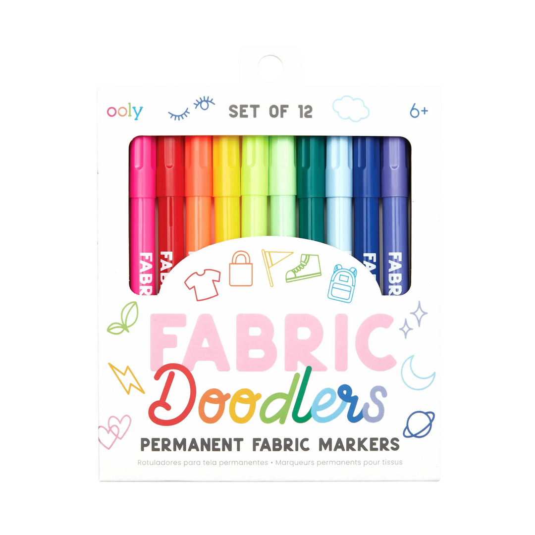 Default Fabric Doodlers Markers - Set of 12 - by Ooly