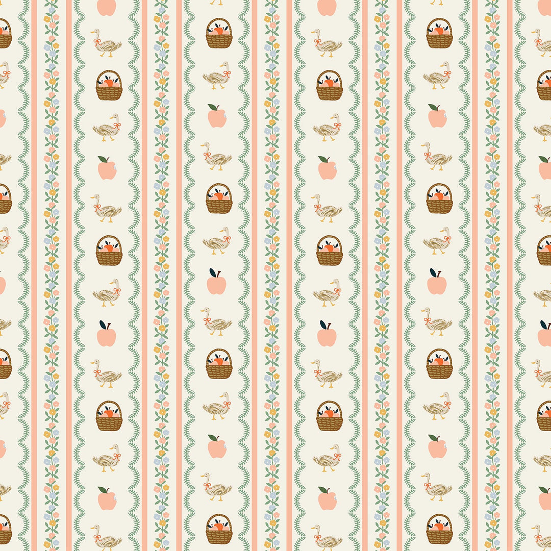 Default Farmhouse Stripe in Cream - Home Sweet Home - Rifle Paper Co.
