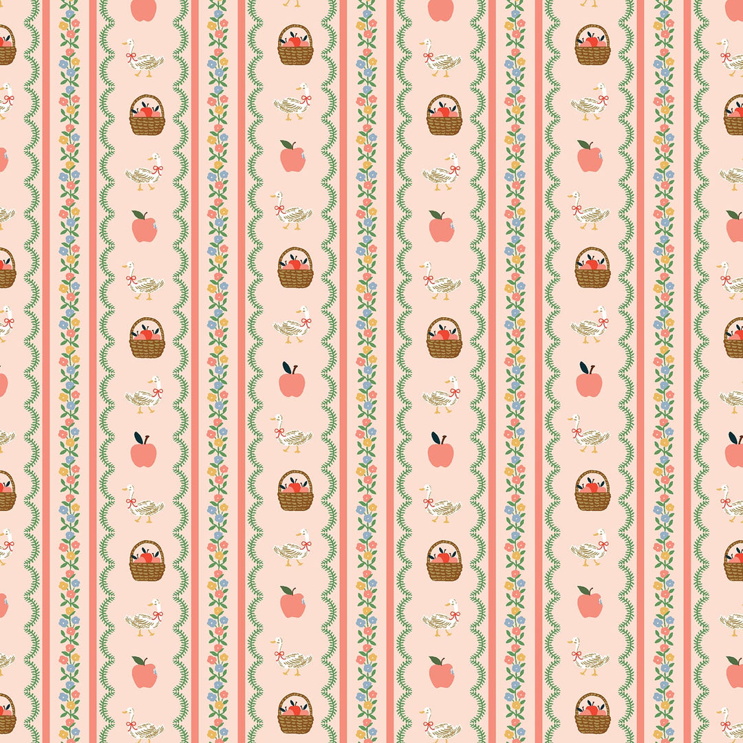 Default Farmhouse Stripe in Pink - Home Sweet Home - Rifle Paper Co.