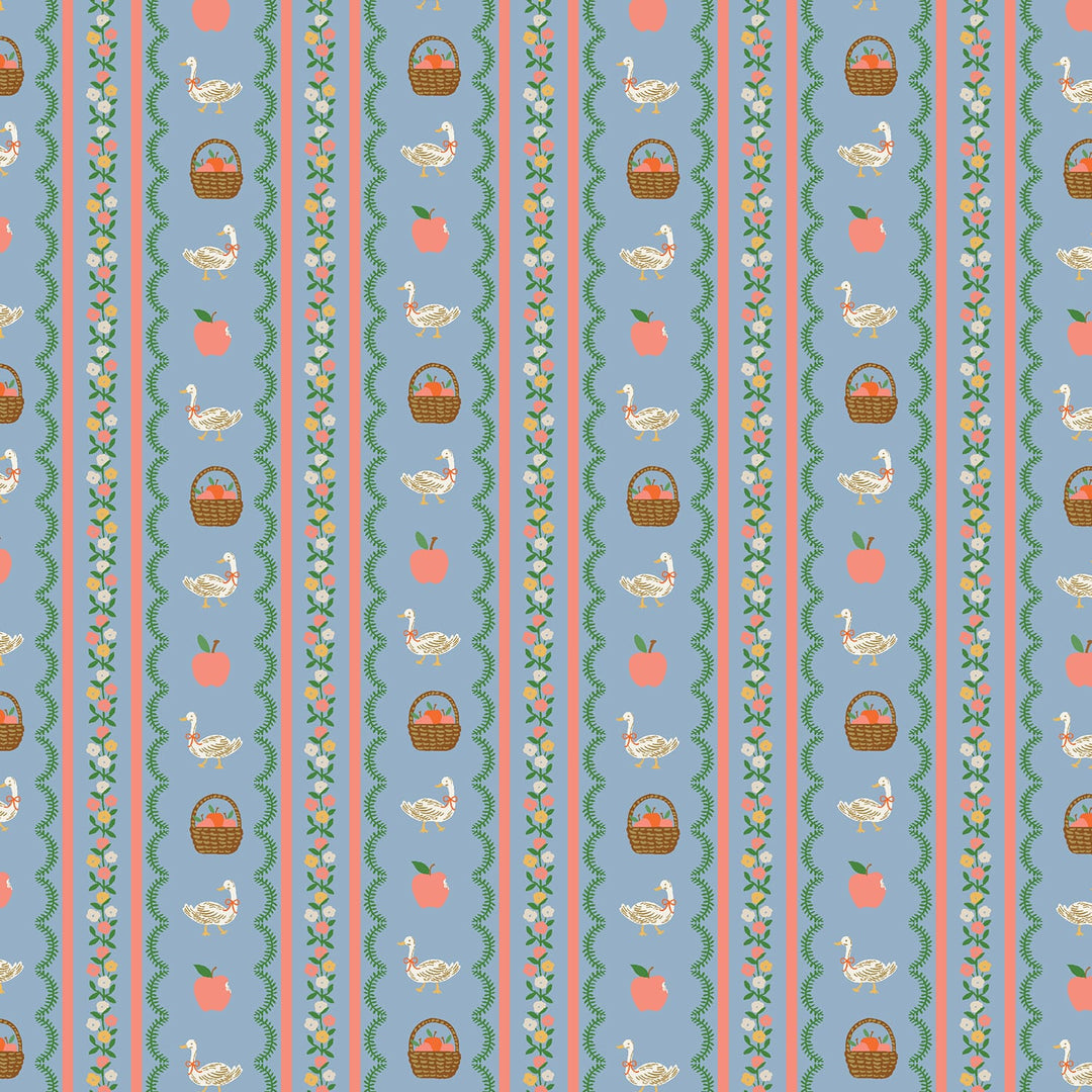 Default Farmhouse Stripe in Slate - Home Sweet Home - Rifle Paper Co.