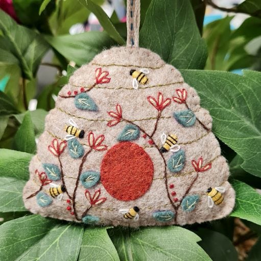 Default Felt Beehive - Corinne Lapierre Embroidery Kit