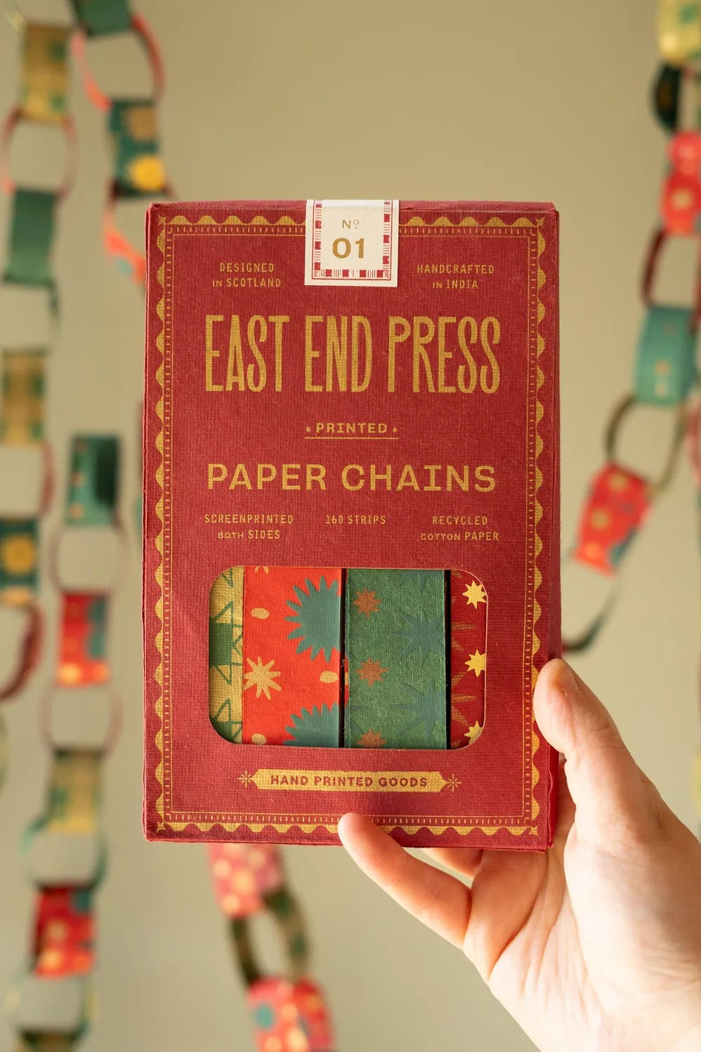 Default Festive Paper Chain Kit from East End Press