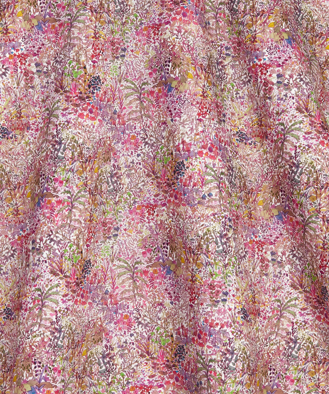 Default Fields of Eden in Pink - Organic Liberty Tana Lawn Yardage