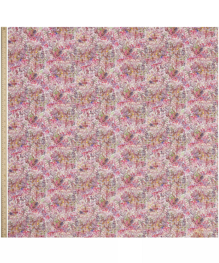 Default Fields of Eden in Pink - Project Cut - Organic Liberty Tana Lawn