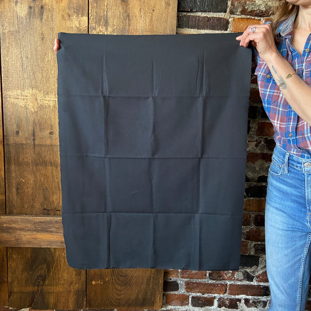Flannel Lining Project Cuts - Black - 22" x 26"