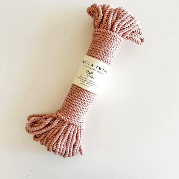 Default Flax & Twine 5mm Recycled Rope 30 Yards Blush