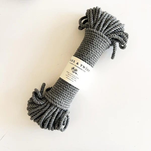 Default Flax & Twine 5mm Recycled Rope 30 Yards Heather Gray