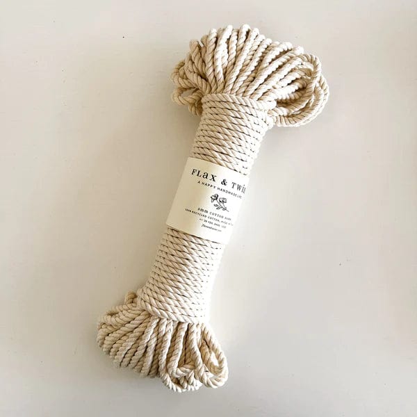Default Flax & Twine 5mm Recycled Rope 30 Yards Parchment