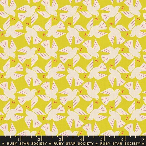 Default Flock Yeah in Citron - Lofi Linens - RSS