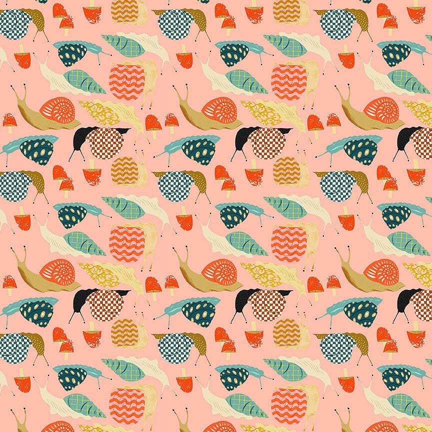 Flora and Fauna - Snails in Peach