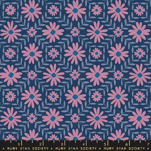 Default Floral Endpaper in Bluebell - Endpaper - RSS