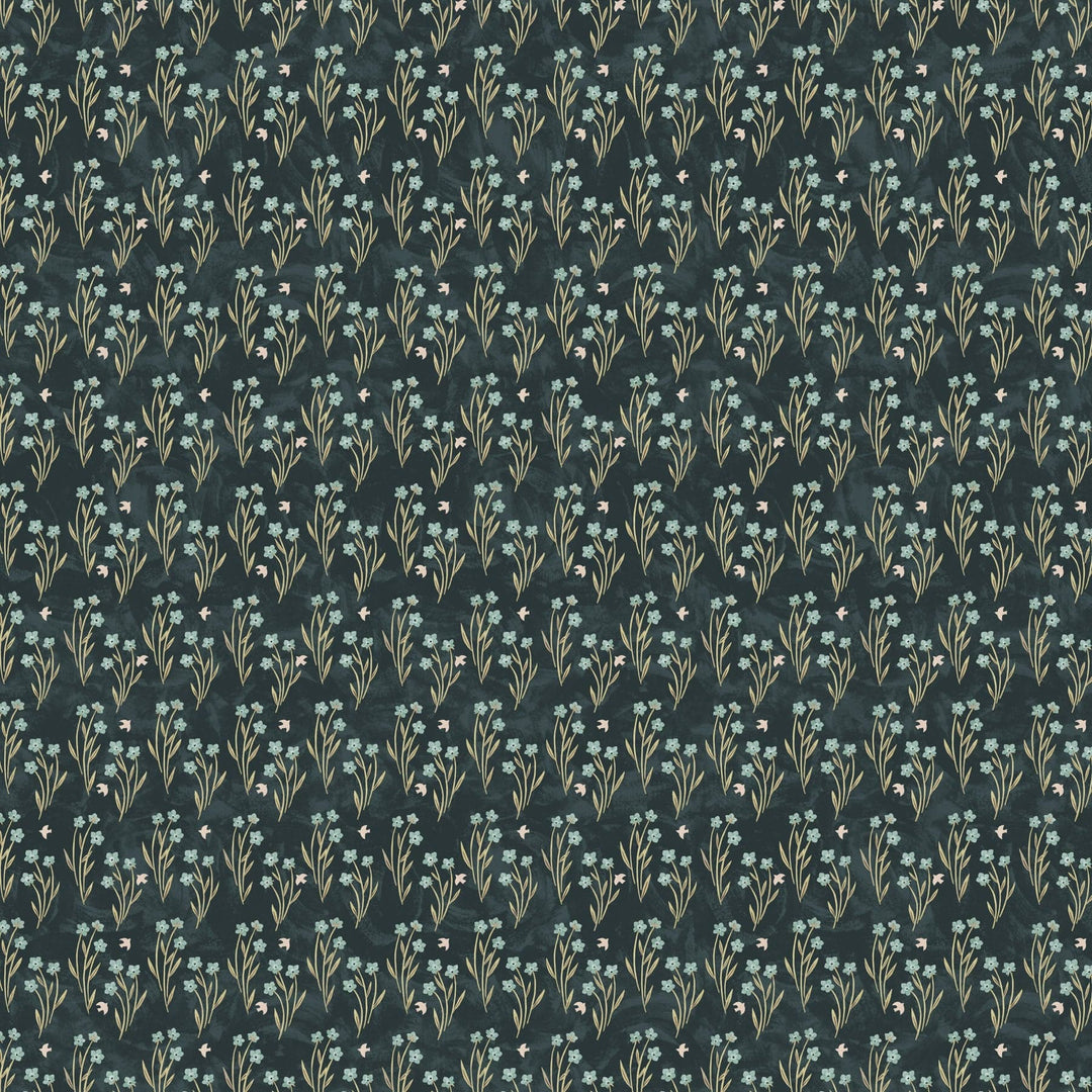 Default Floral Field in Teal - Paws & Play