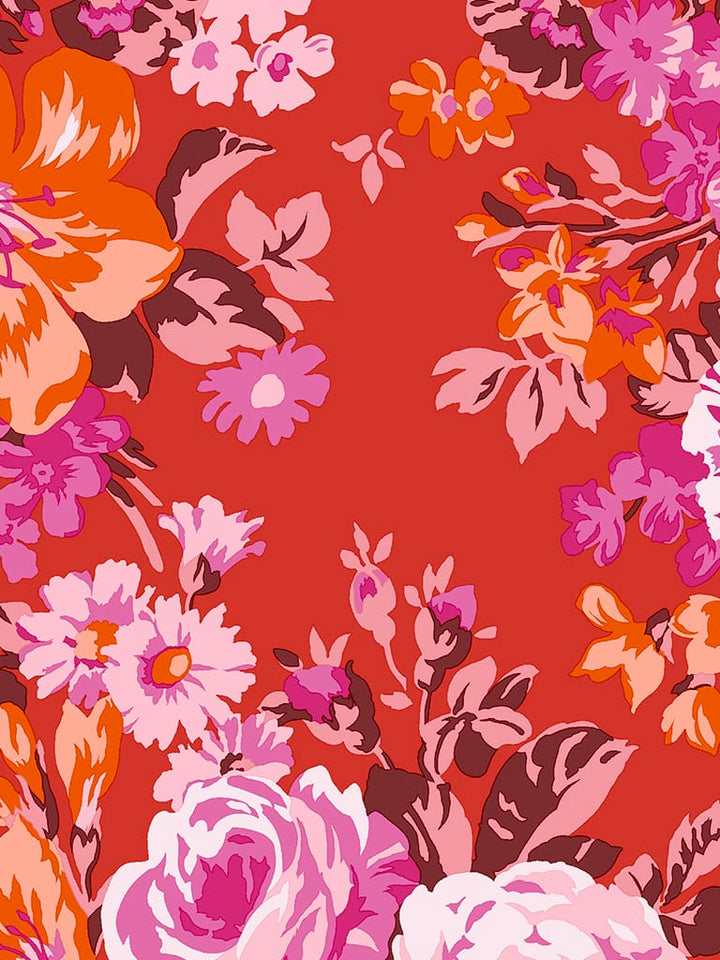 Default Flower Crown in Red - Liberty Tana Lawn Yardage